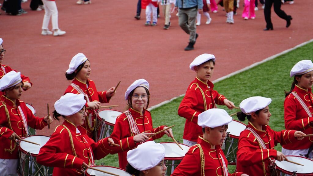children with band parade