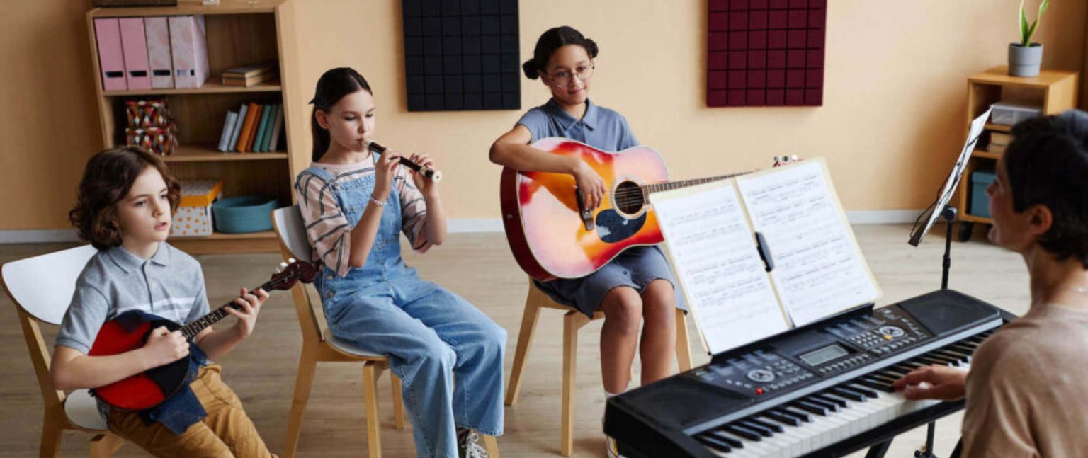 kids in the music class